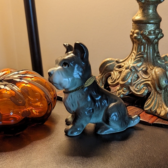 Vintage Tilso Hand Painted Scottie Dog Scottish Terrier Ceramic Made In Japan - Picture 5 of 16